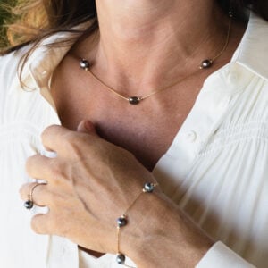 Douces Perles | Bijoux perles la Réunion | Collier perles noires