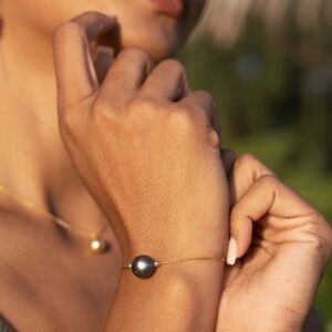 Bracelet femme et sa perle de Tahiti