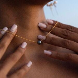 Collier femme et sa perle de Tahiti