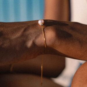 Bracelet Coulissant en Perle d'Eau Douce - rose